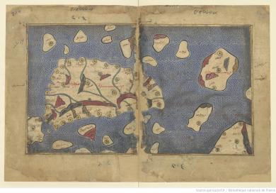 La fantastica mappa di Sicilia dell'Idrisi.
